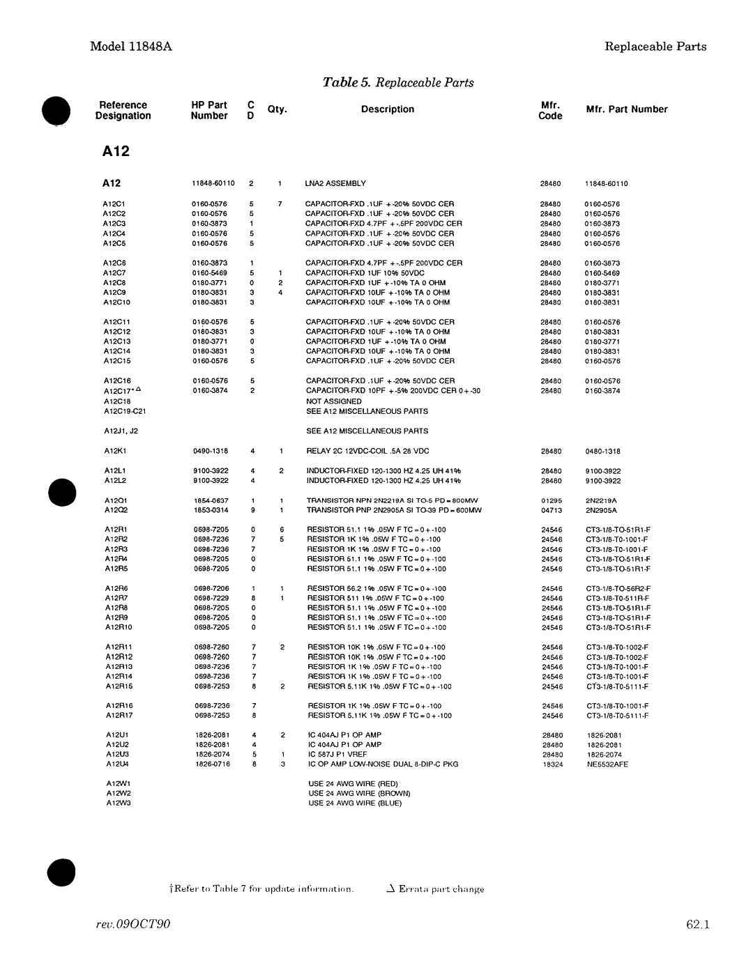 Agilent Technologies 11848-90004 service manual 