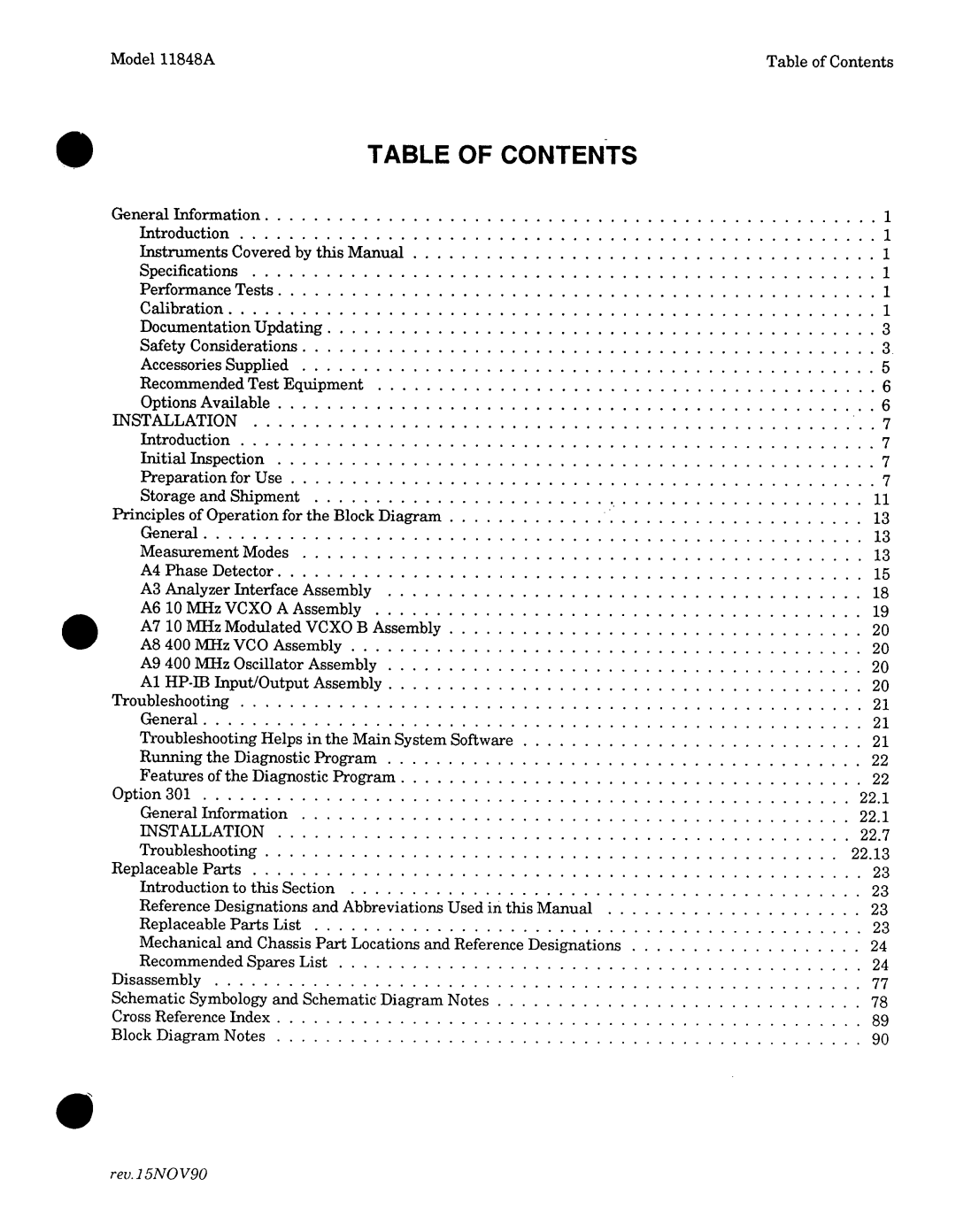 Agilent Technologies 11848-90004 service manual 