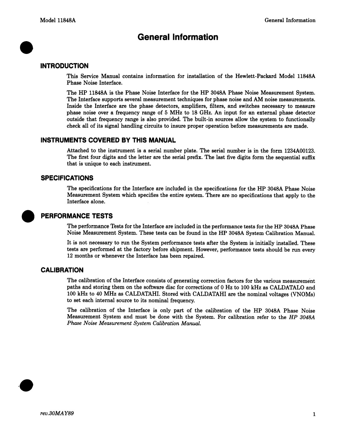 Agilent Technologies 11848-90004 service manual 