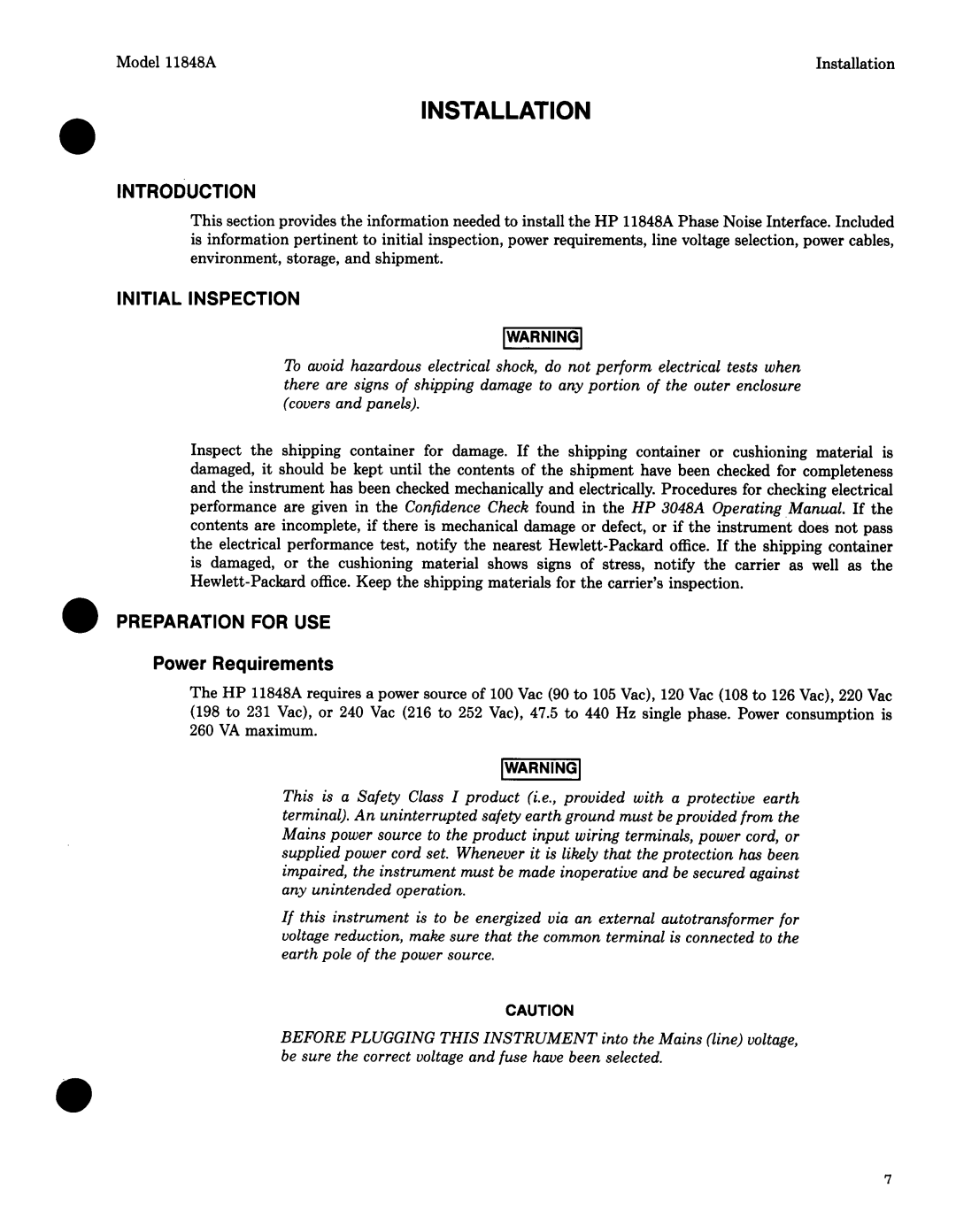 Agilent Technologies 11848-90004 service manual 