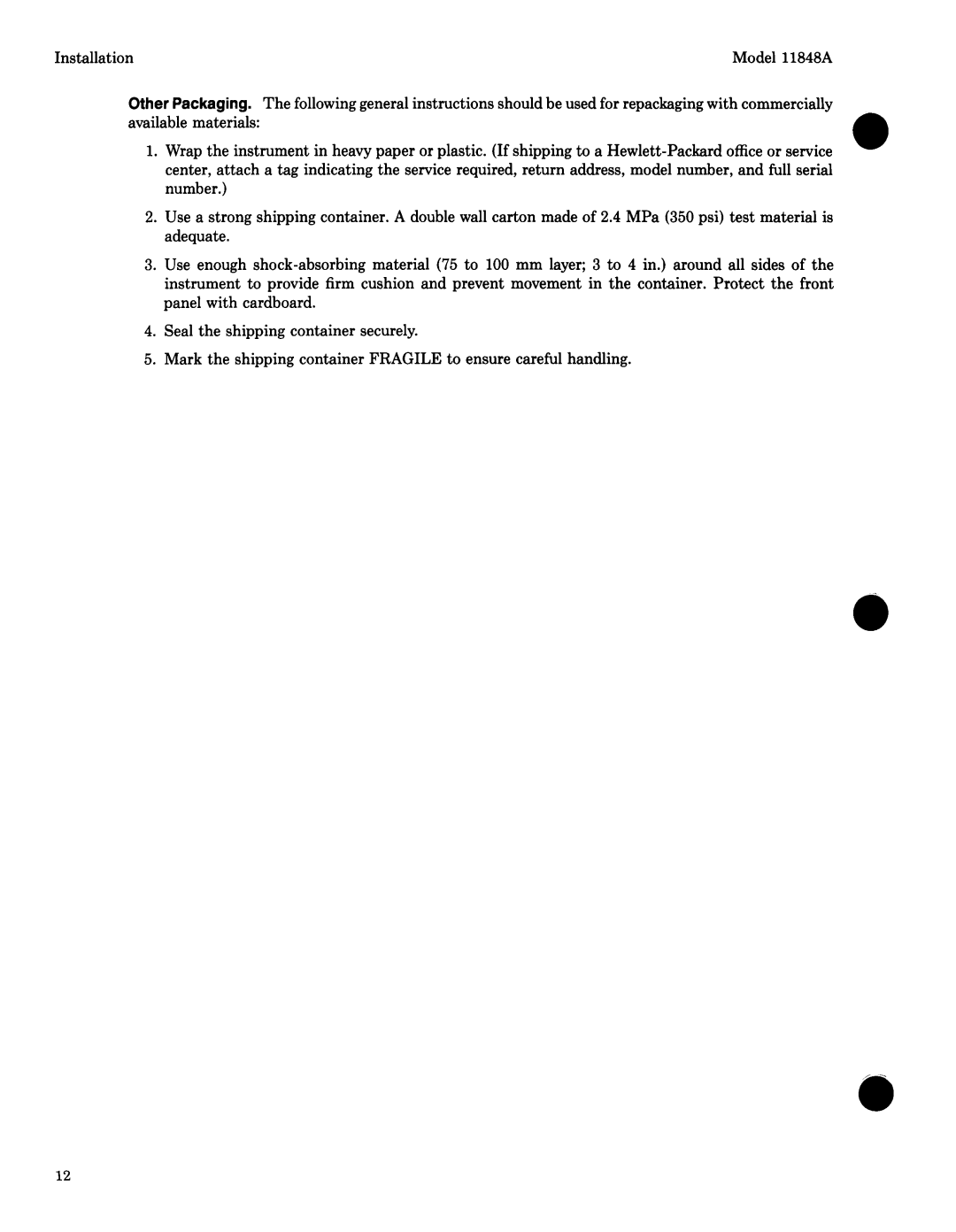 Agilent Technologies 11848-90004 service manual 