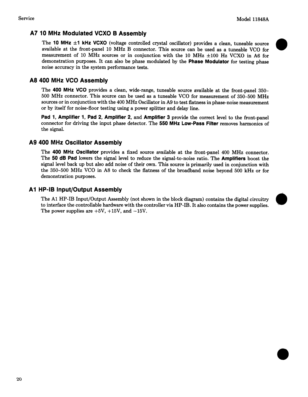 Agilent Technologies 11848-90004 service manual 