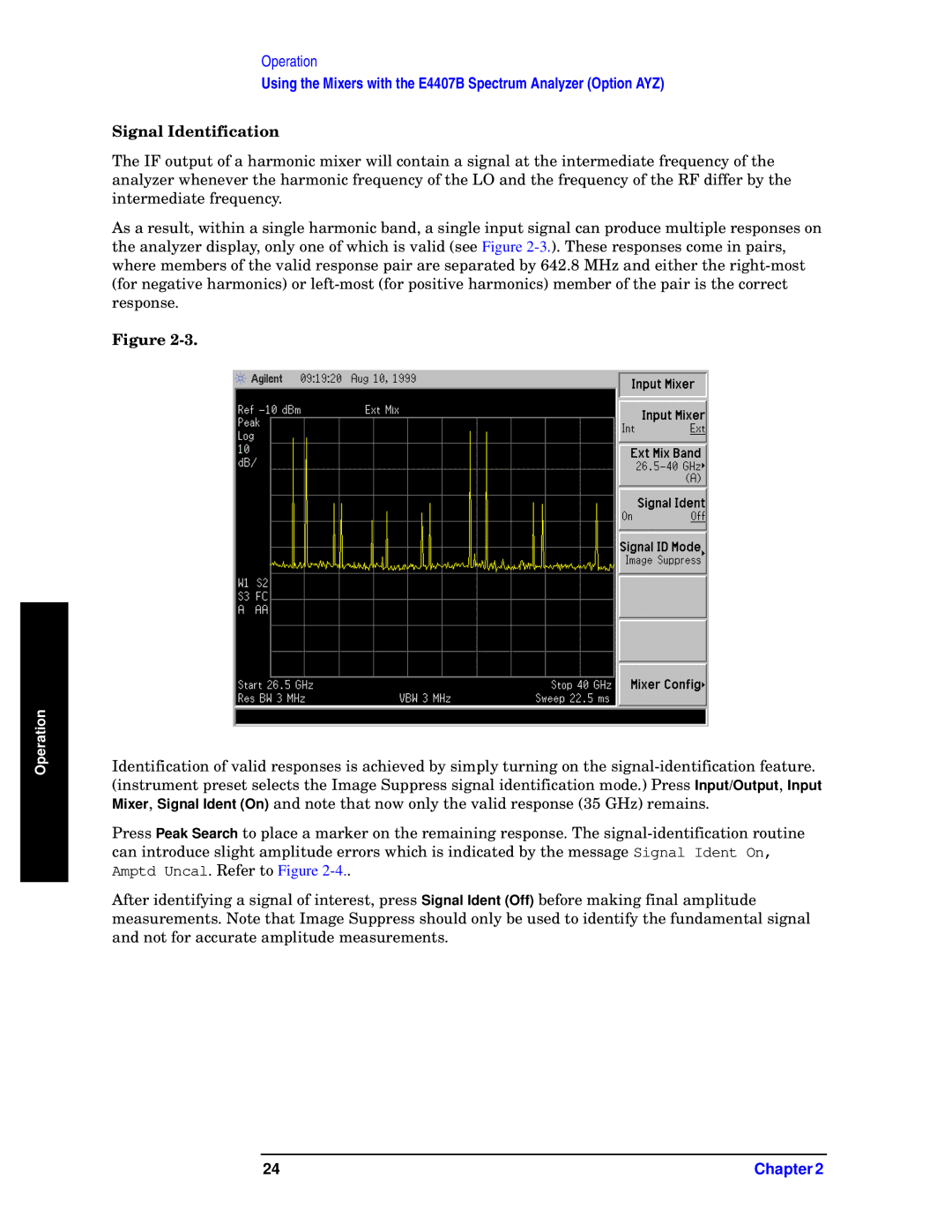 Agilent Technologies 11970-90031 manual Signal Identification 