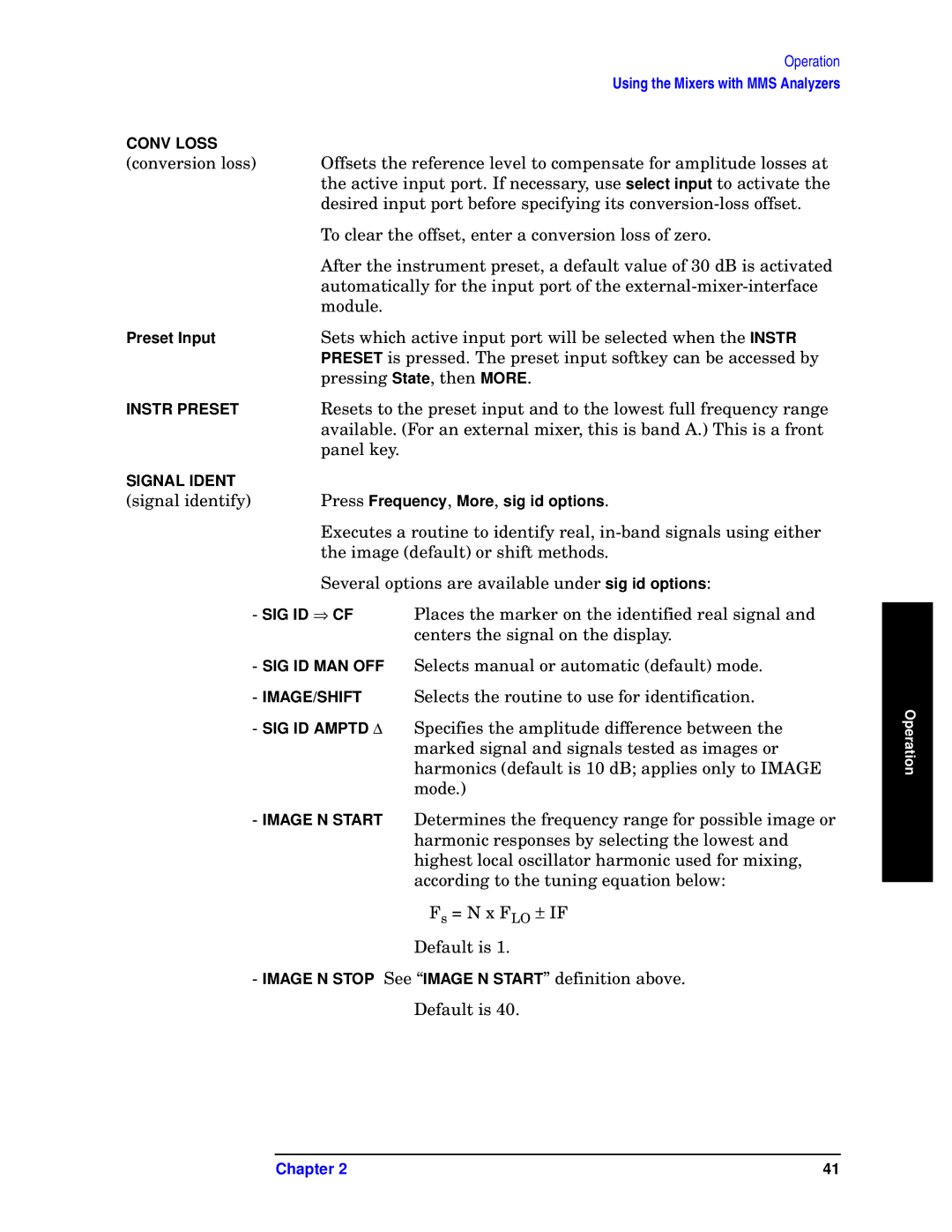 Agilent Technologies 11970-90031 manual Sets which active input port will be selected when the Instr 