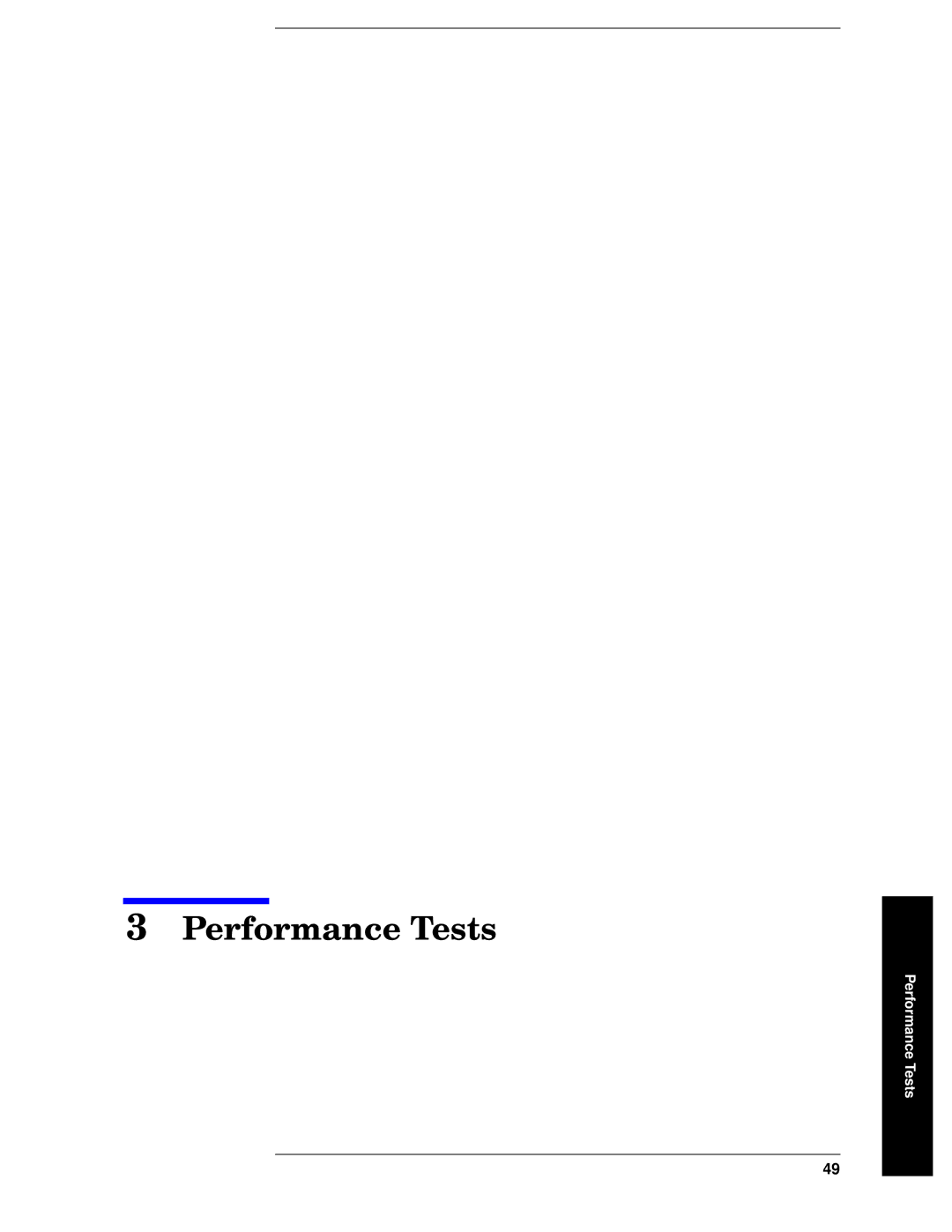 Agilent Technologies 11970-90031 manual Performance Tests 