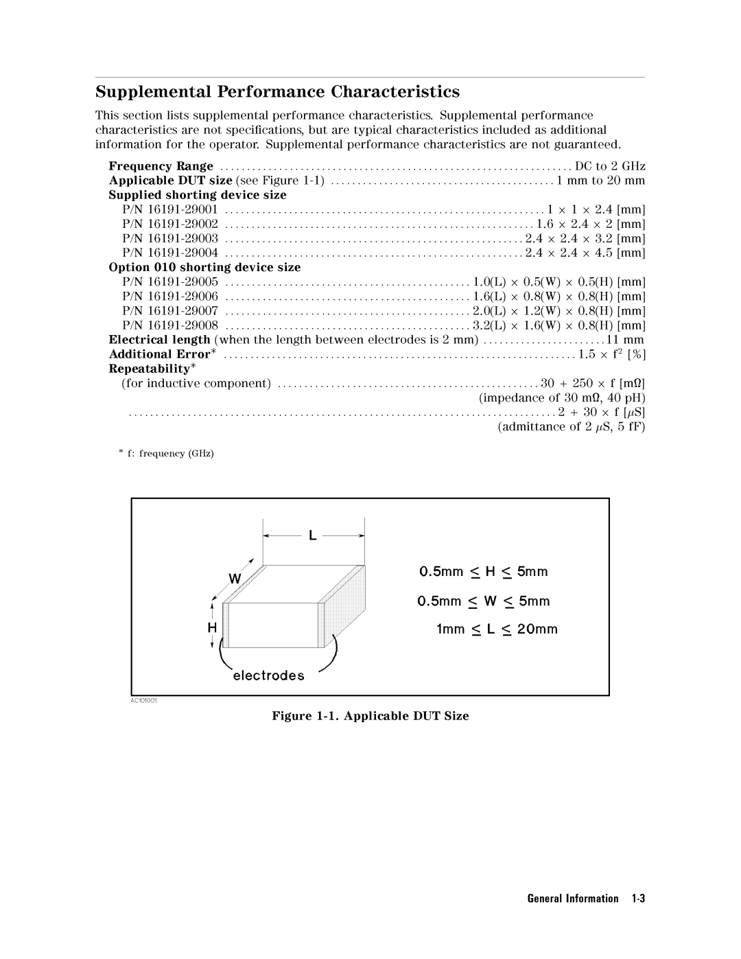 Agilent Technologies 16192a service manual Error 