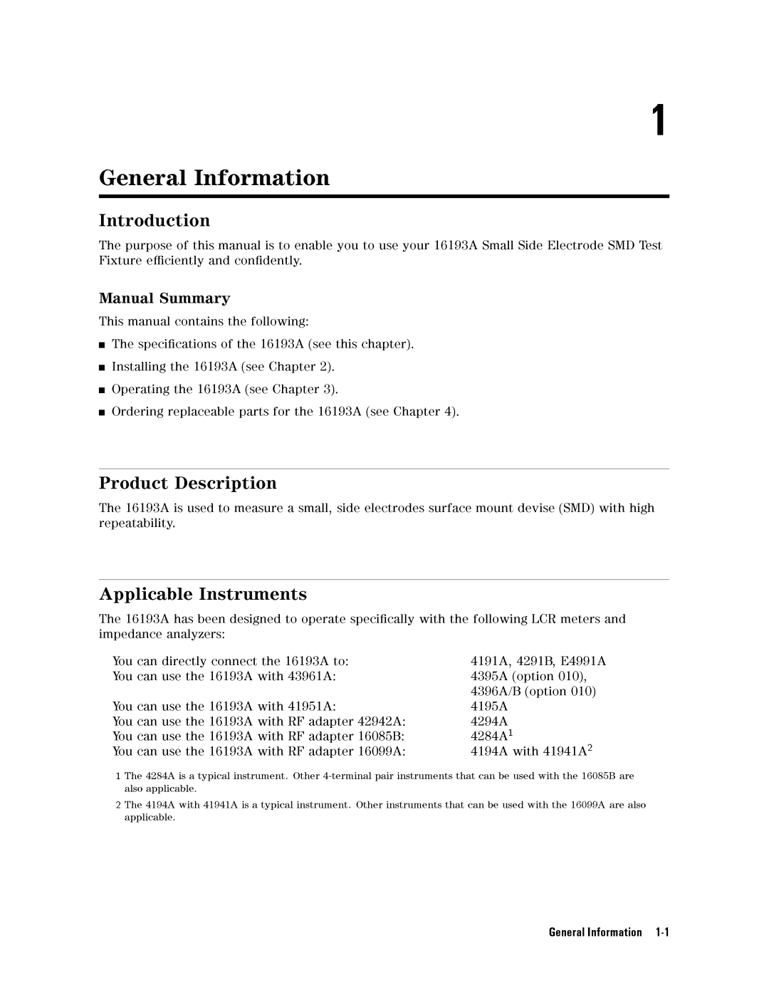 Agilent Technologies 16193A service manual 