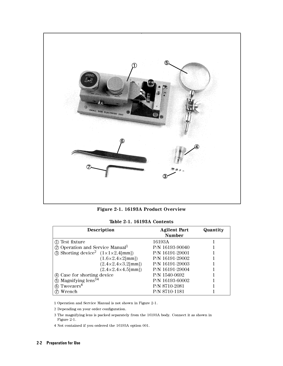 Agilent Technologies 16193A service manual 