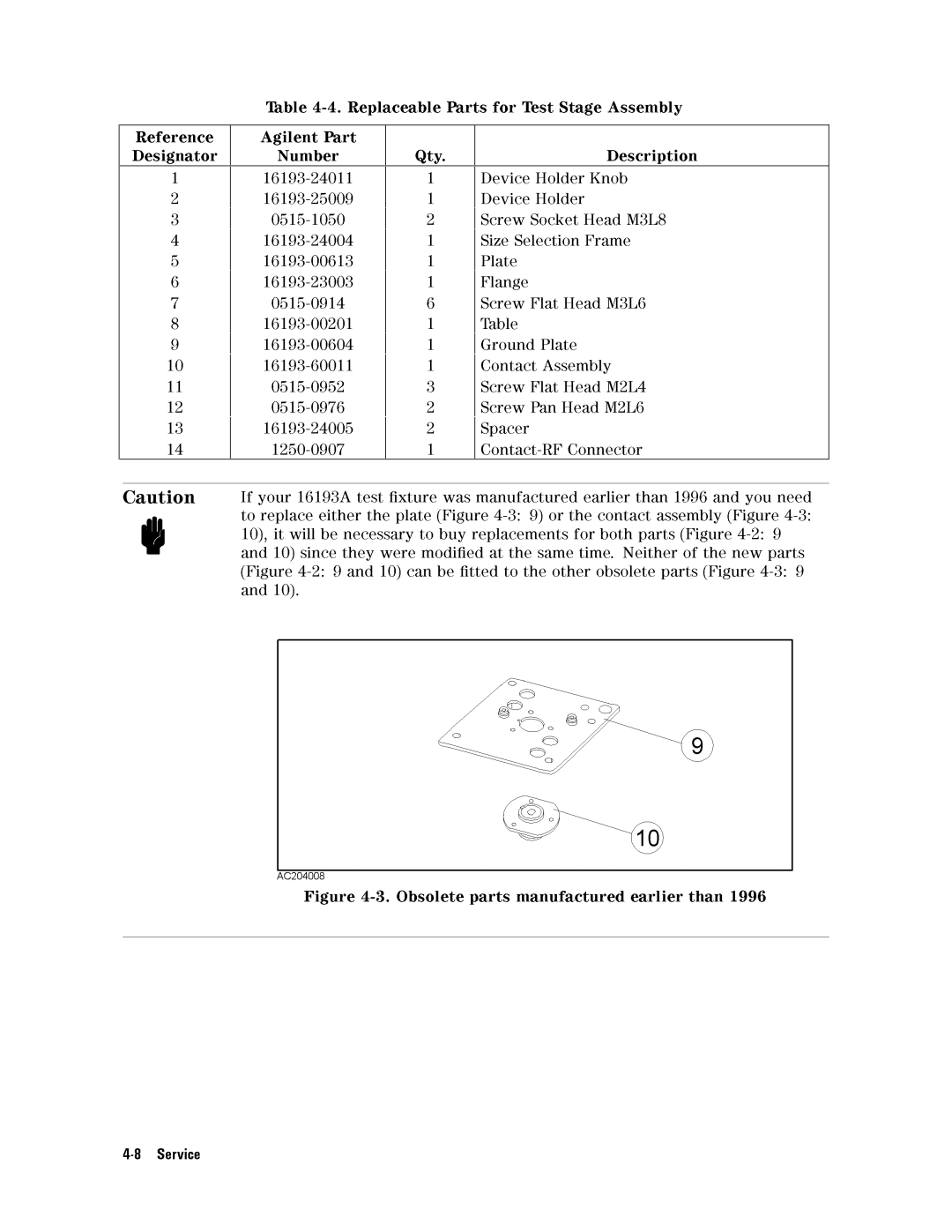 Agilent Technologies 16193A service manual 9or 