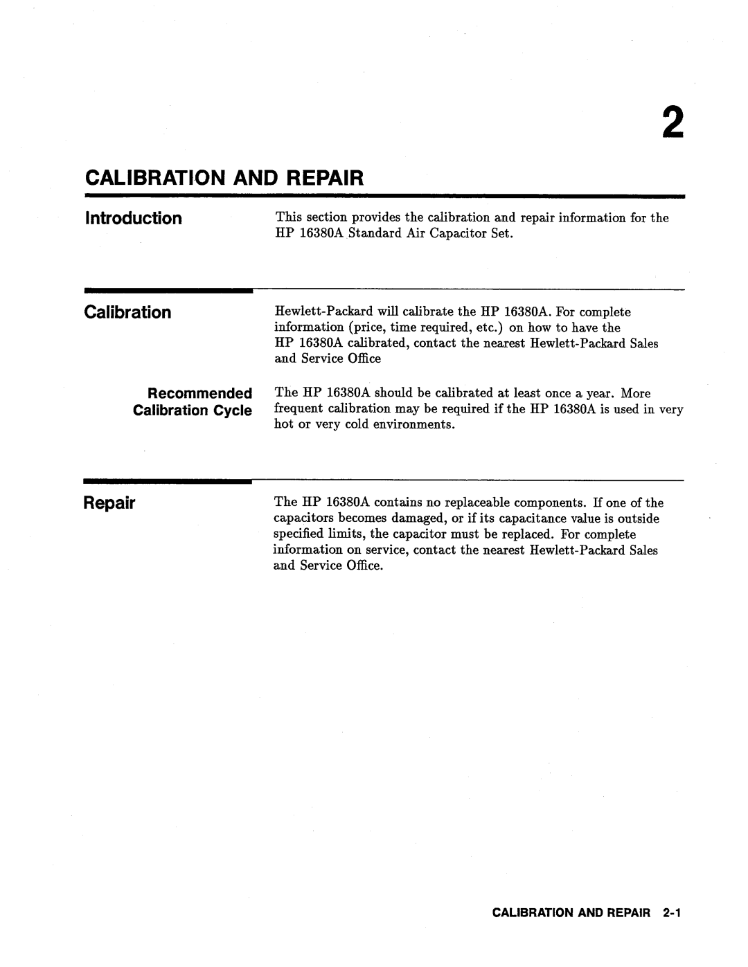 Agilent Technologies 16380A manual 