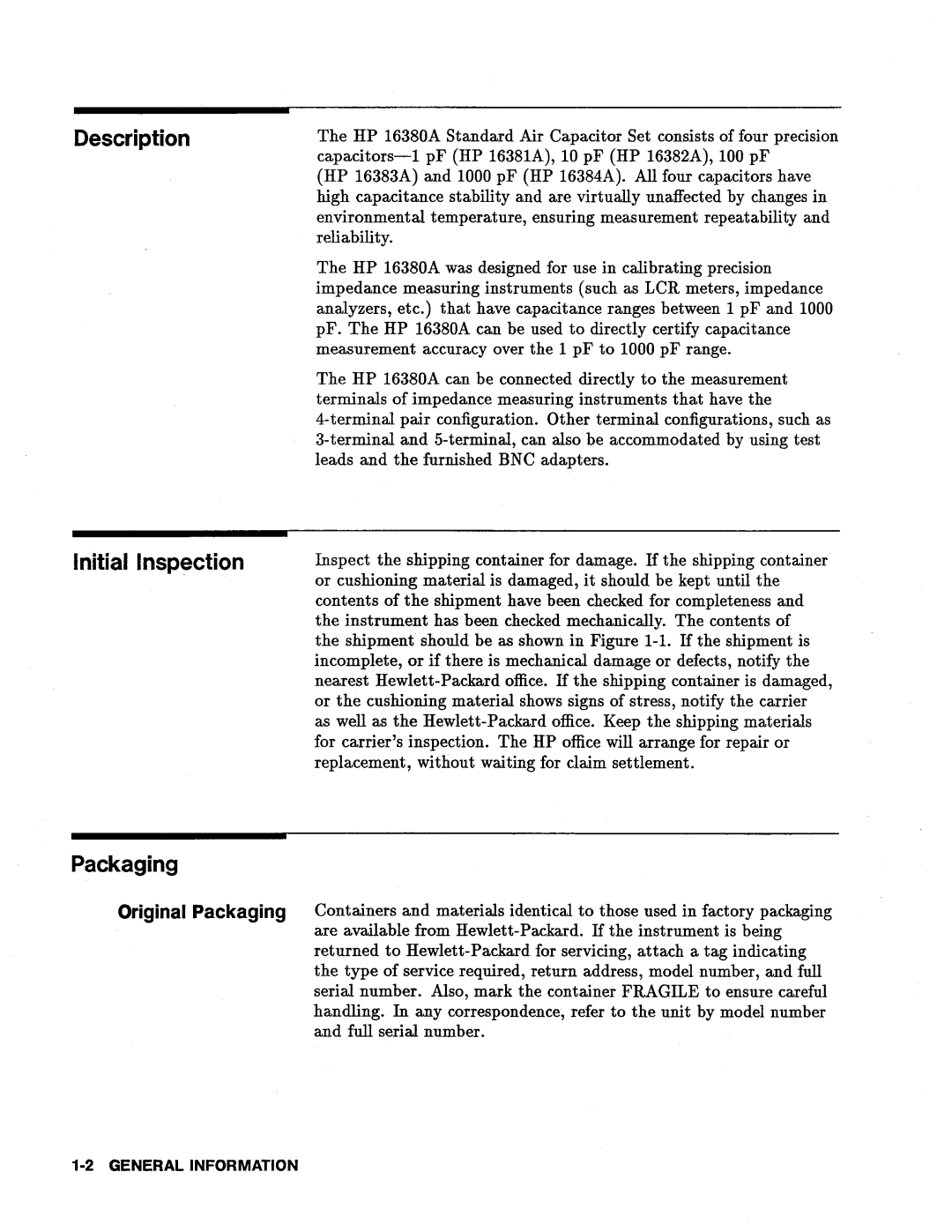 Agilent Technologies 16380A manual 