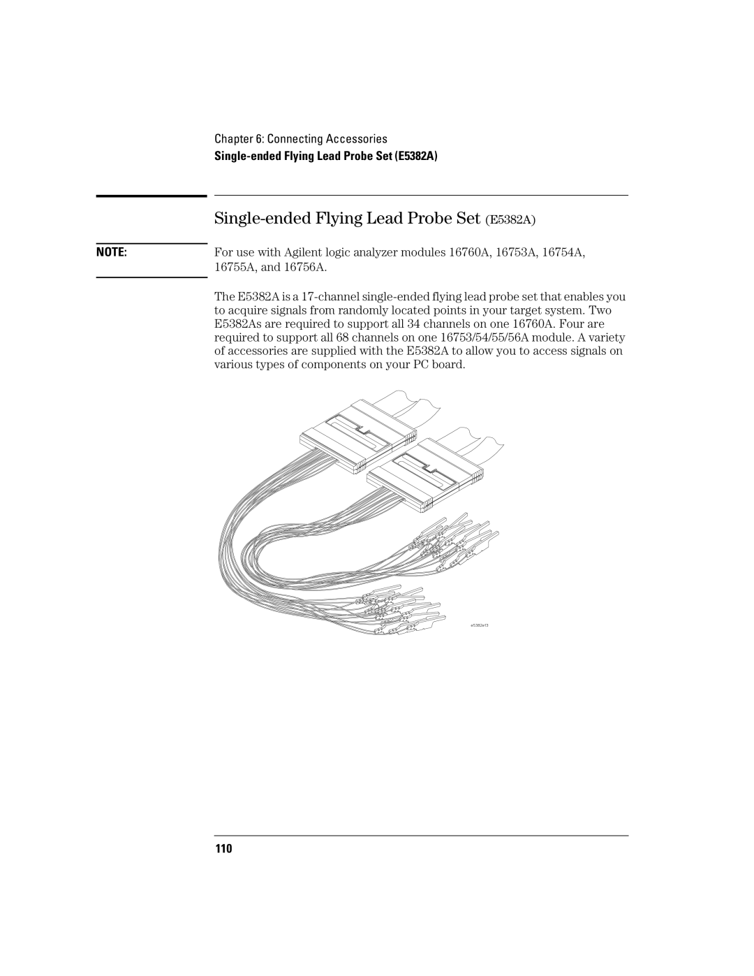 Agilent Technologies 16700B manual Single-ended Flying Lead Probe Set E5382A 