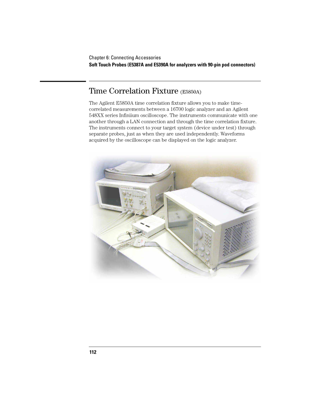 Agilent Technologies 16700B manual Time Correlation Fixture E5850A 