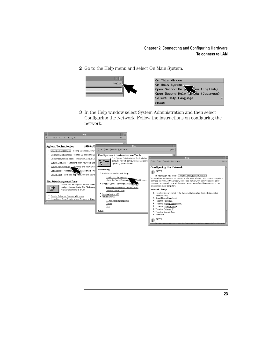 Agilent Technologies 16700B manual To connect to LAN 