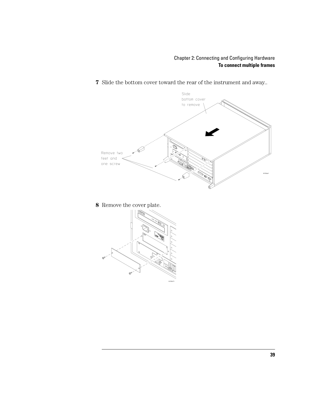 Agilent Technologies 16700B manual To connect multiple frames 