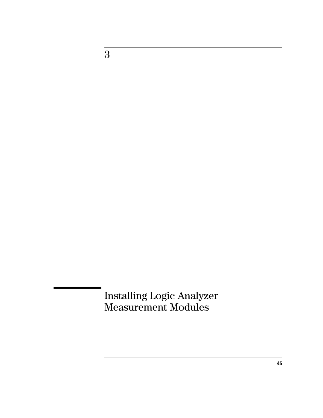 Agilent Technologies 16700B manual Installing Logic Analyzer Measurement Modules 