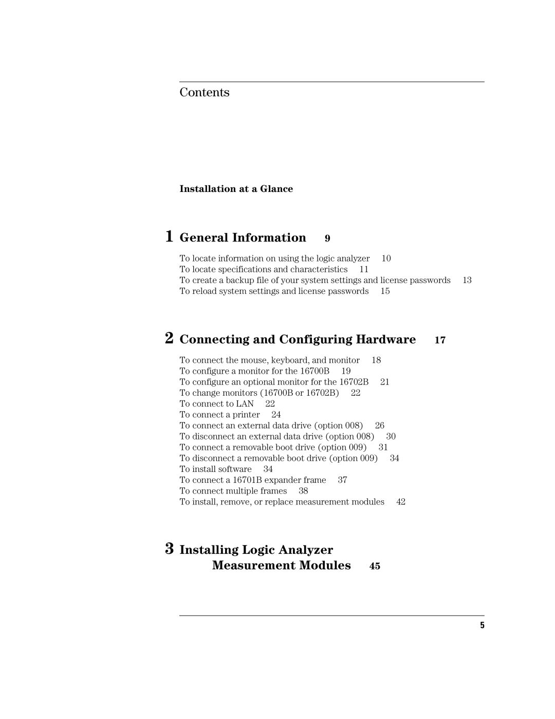 Agilent Technologies 16700B manual Contents, General Information 