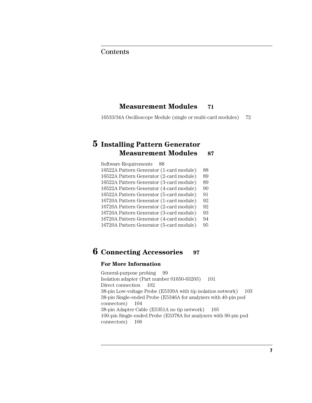 Agilent Technologies 16700B manual Installing Pattern Generator 