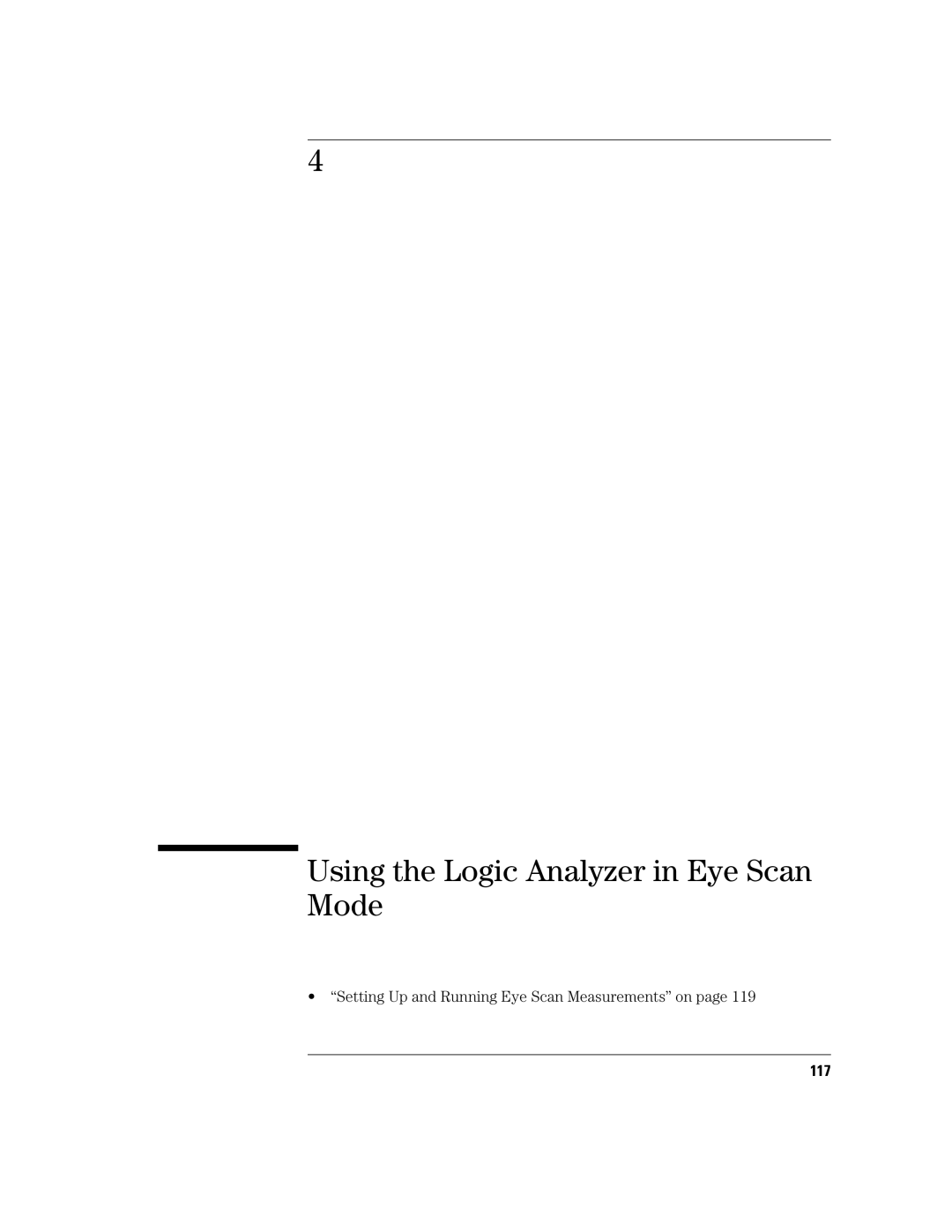 Agilent Technologies 16760A manual Using the Logic Analyzer in Eye Scan Mode, 117 