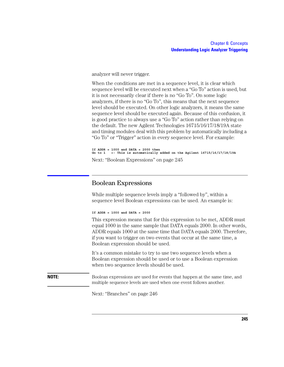 Agilent Technologies 16760A manual Boolean Expressions 