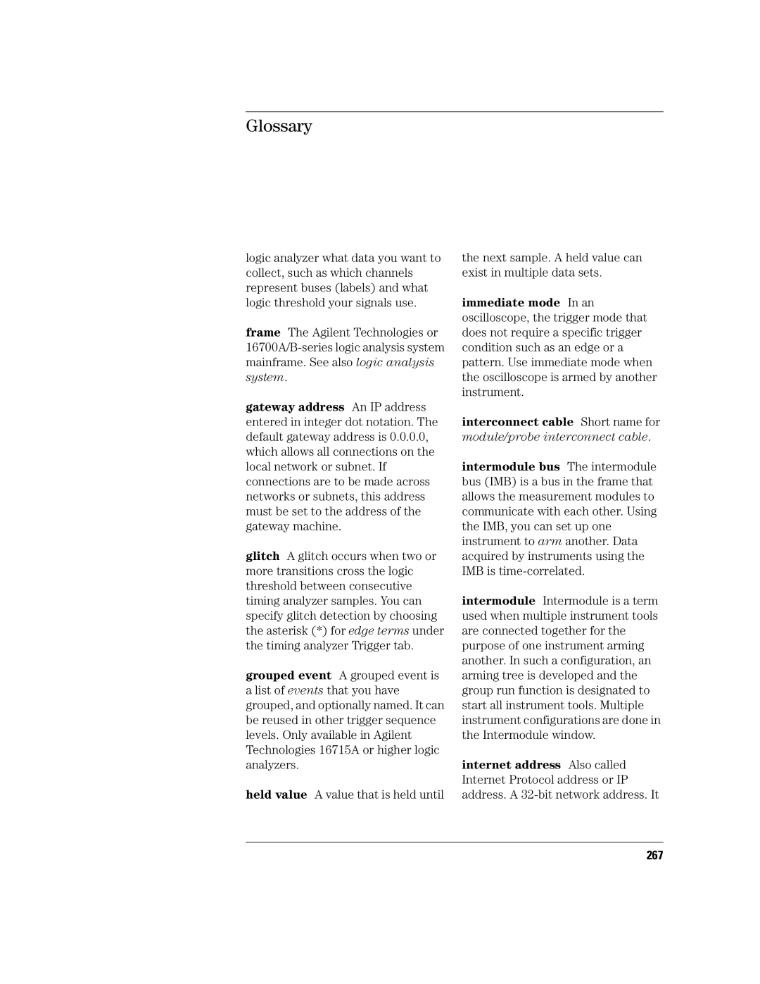 Agilent Technologies 16760A manual 267 