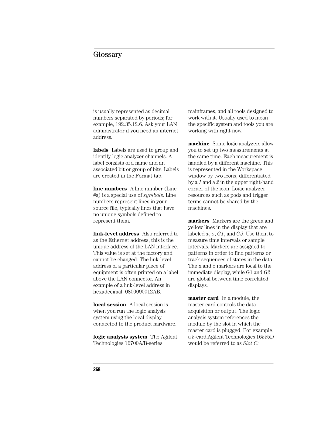 Agilent Technologies 16760A manual 268 