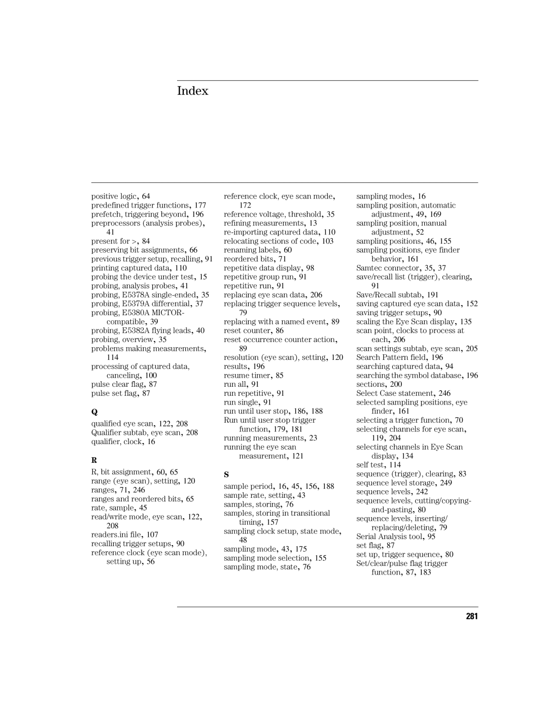 Agilent Technologies 16760A manual 281, Positive logic 