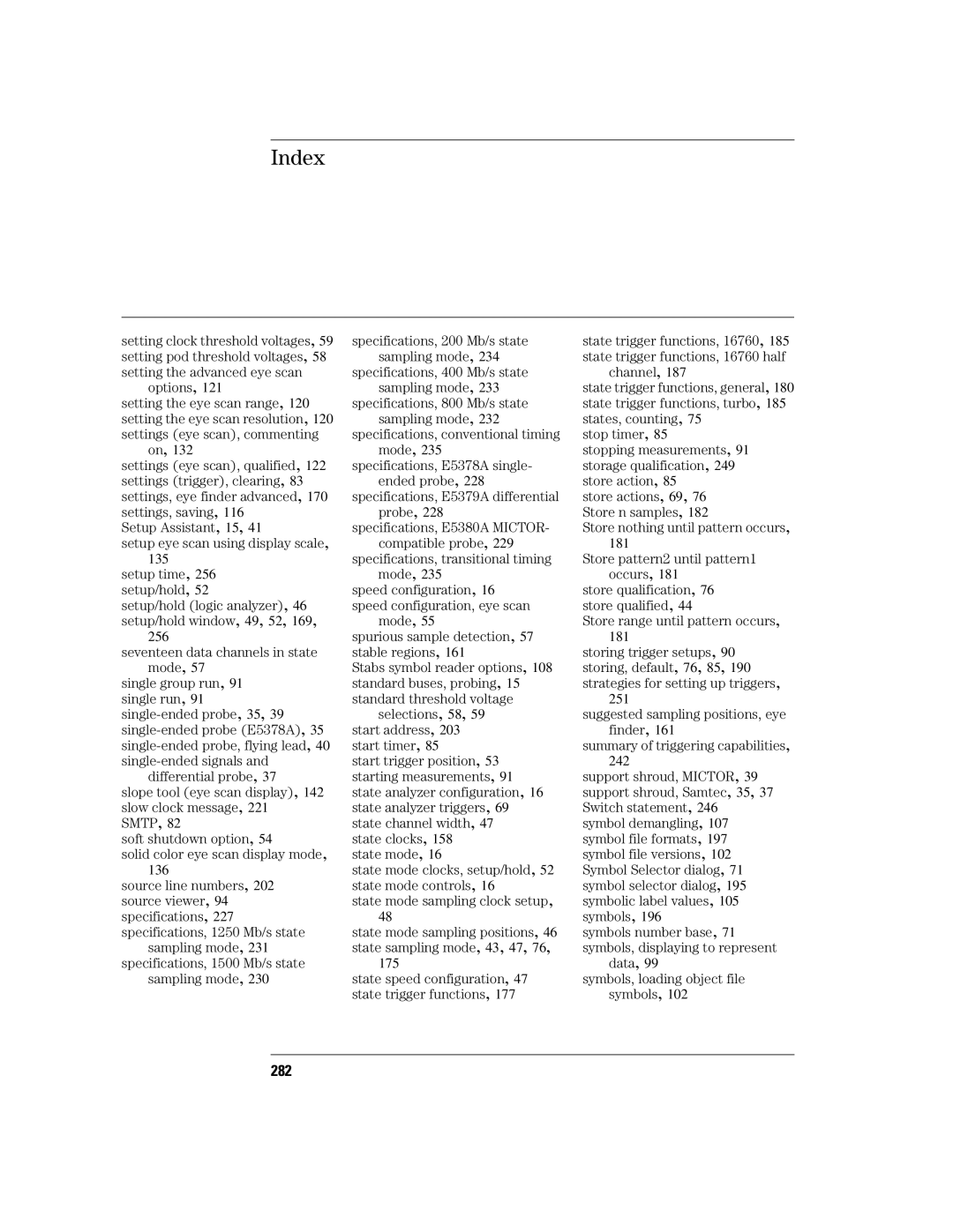 Agilent Technologies 16760A manual 282, 242 