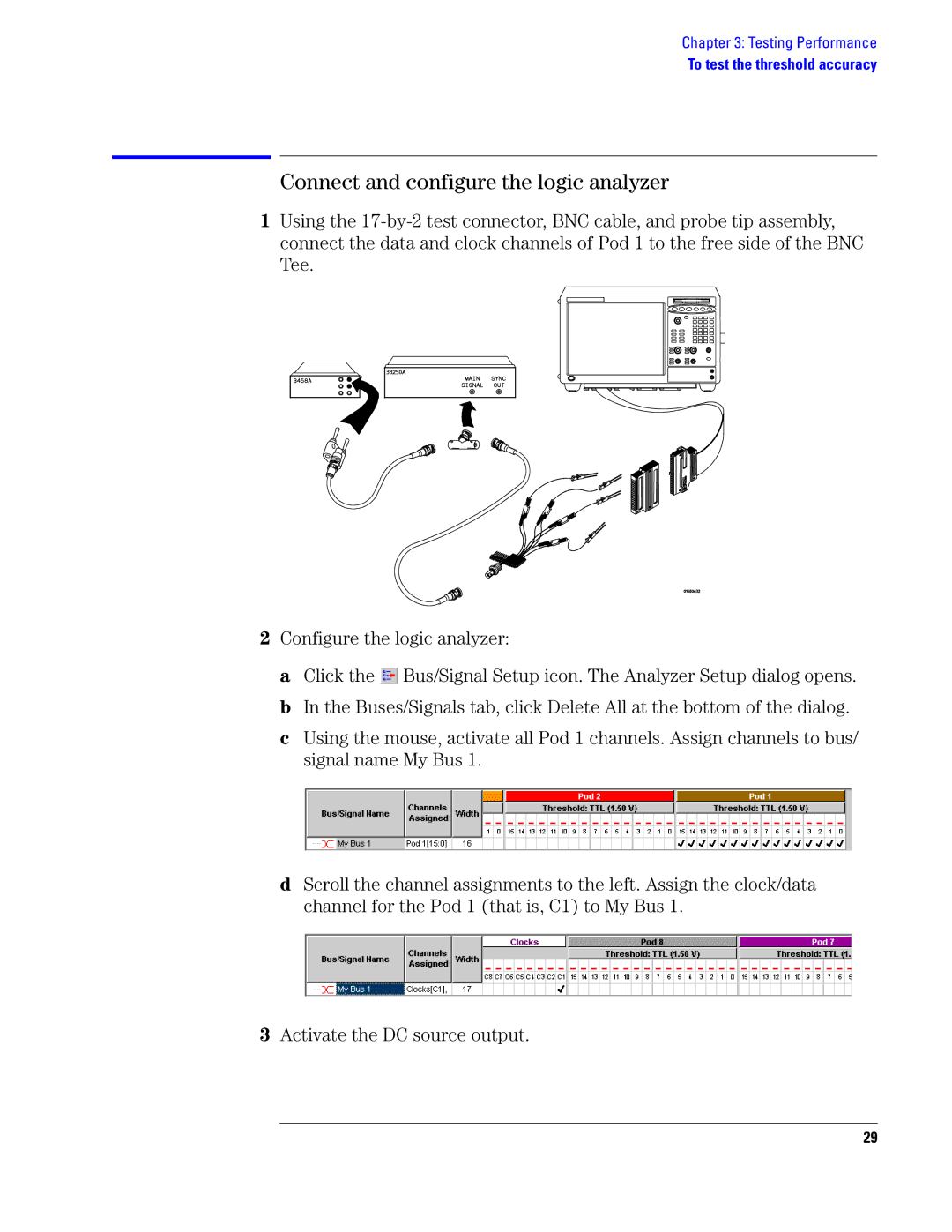 Agilent Technologies 1690, 1680 manual Connect and configure the logic analyzer 