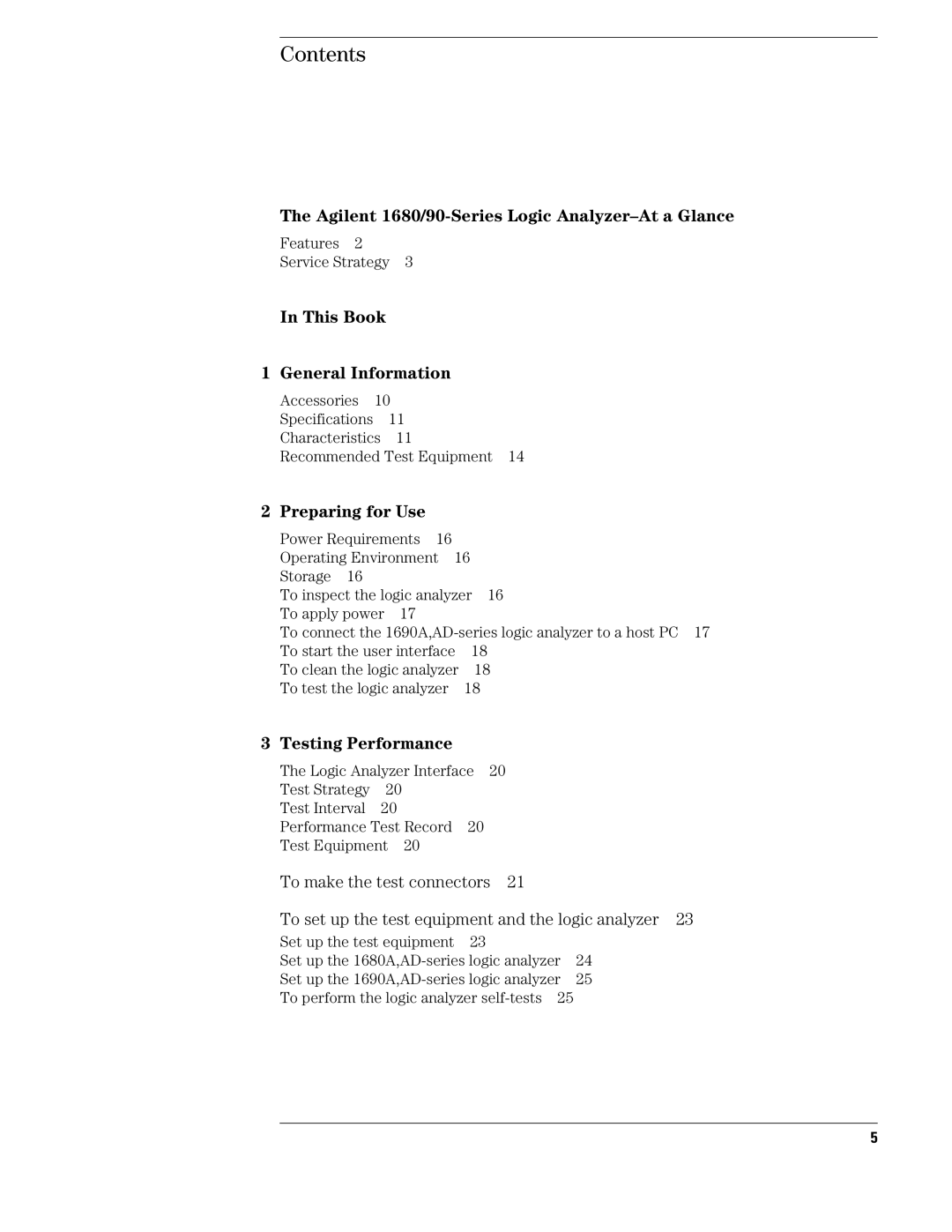 Agilent Technologies 1690, 1680 manual Contents 