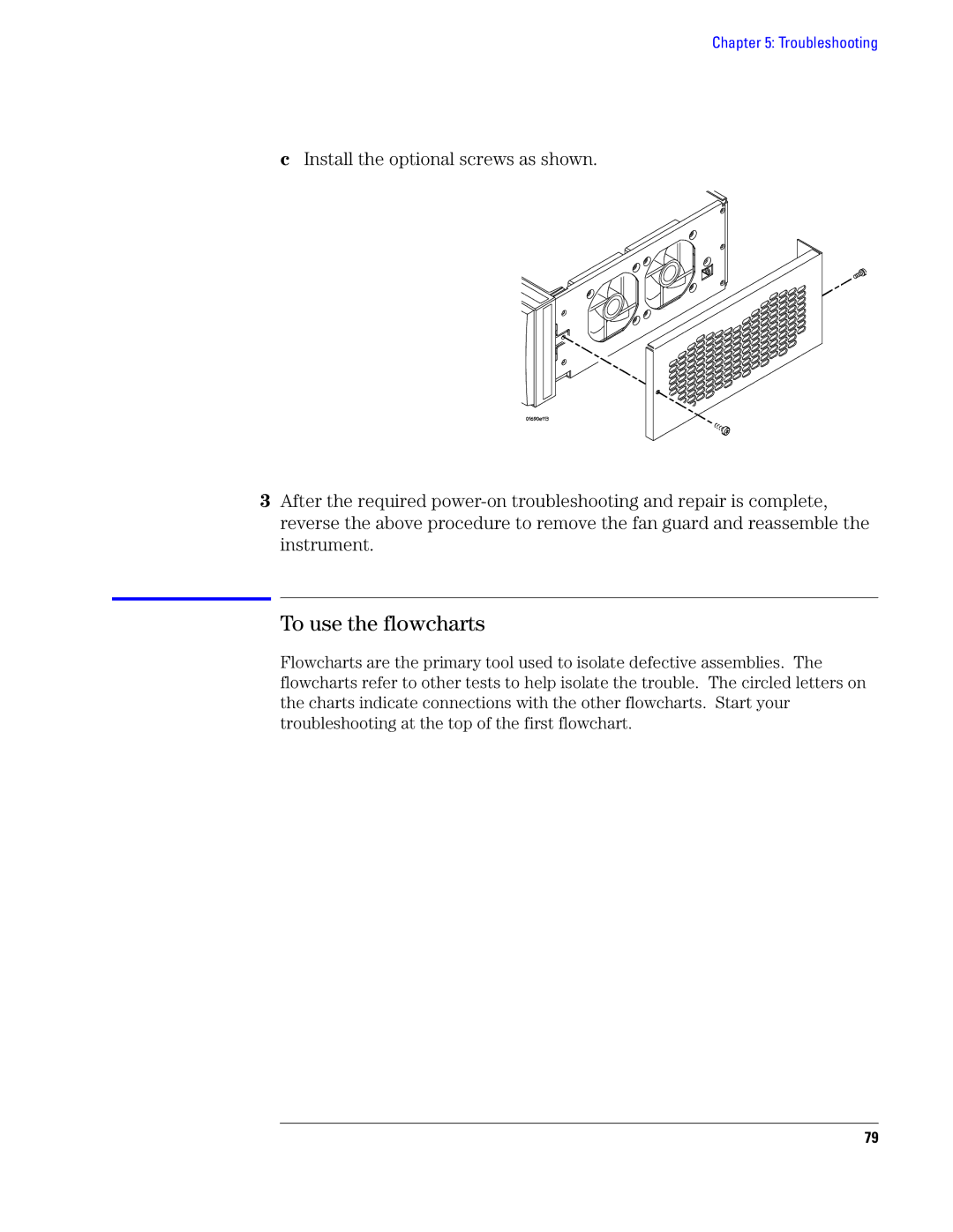 Agilent Technologies 1690, 1680 manual To use the flowcharts 