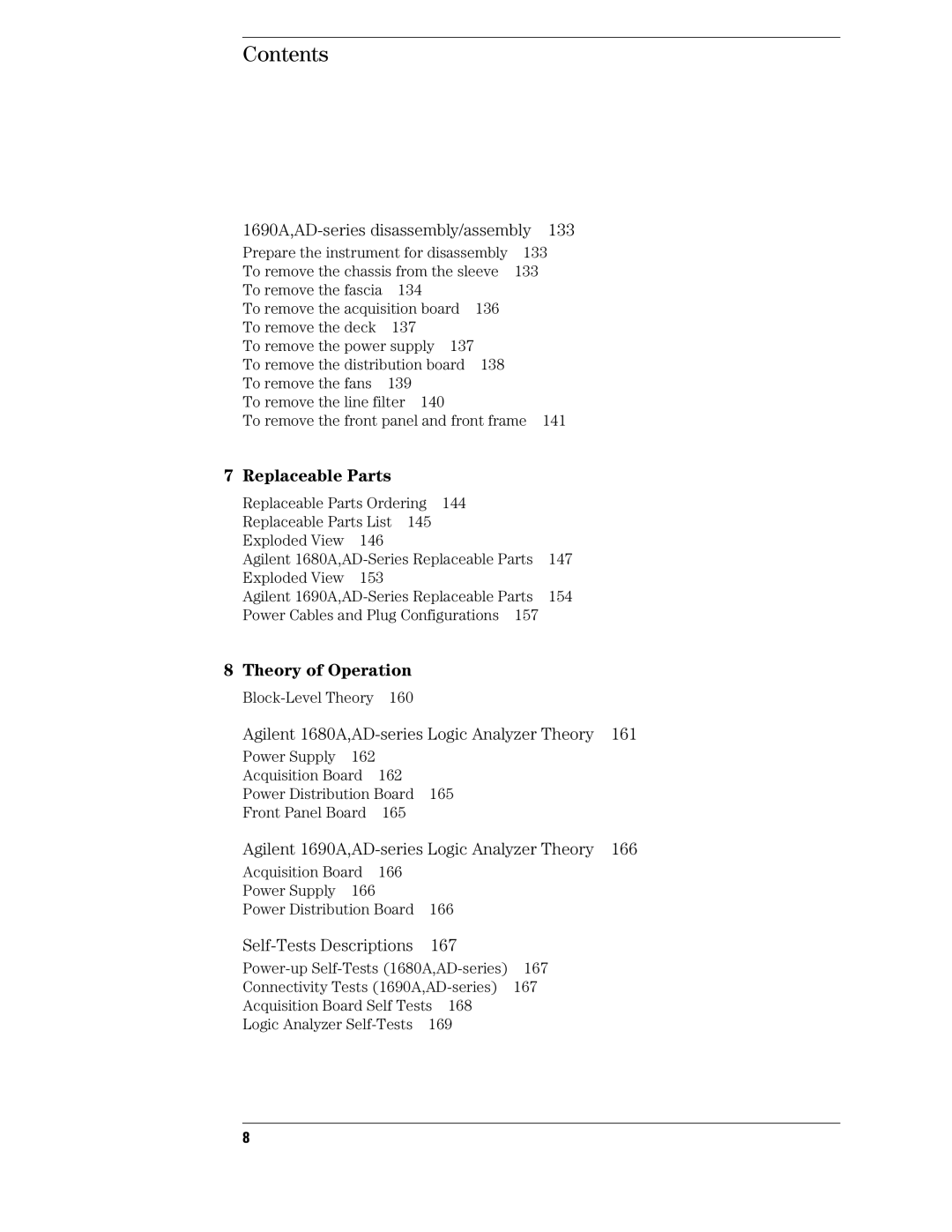 Agilent Technologies 1680, 1690 manual Theory of Operation 