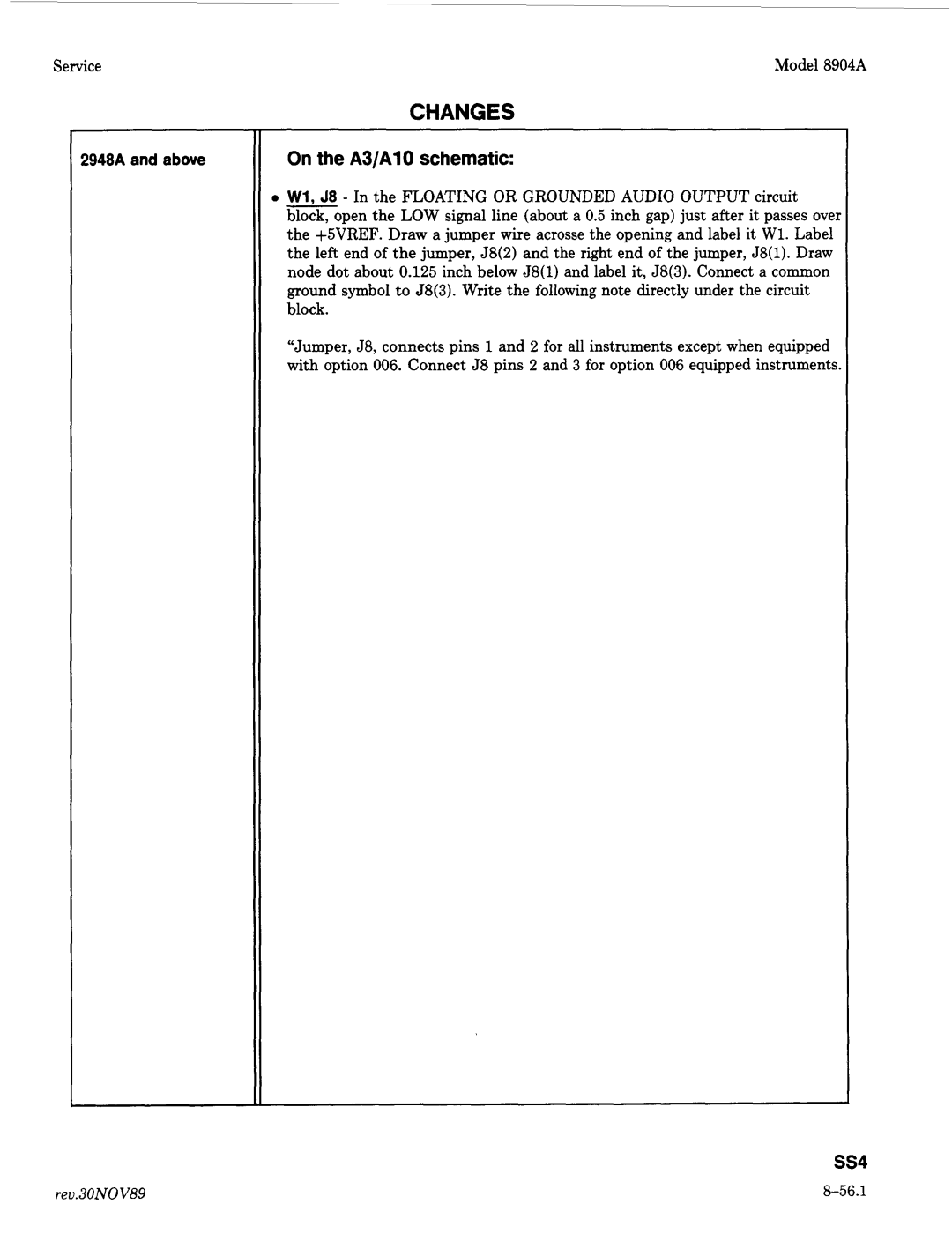 Agilent Technologies 2948, 2712A manual Ss4, 56.1 