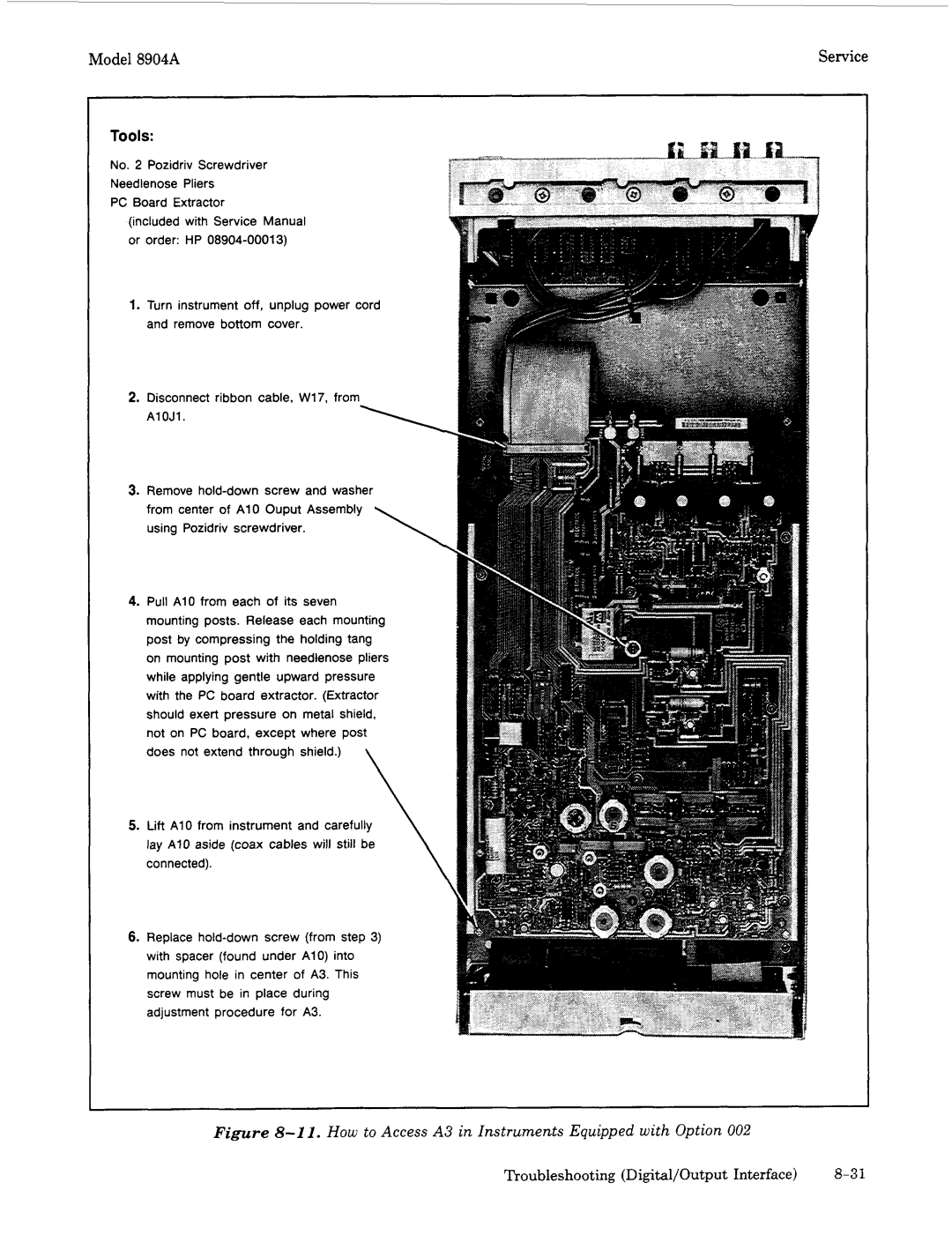 Agilent Technologies 2948, 2712A manual How to Access A3 in Instruments Equipped with Option 