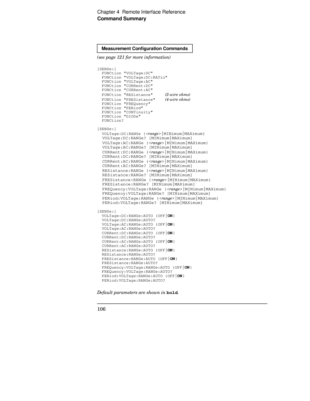 Agilent Technologies 34401A manual 106 