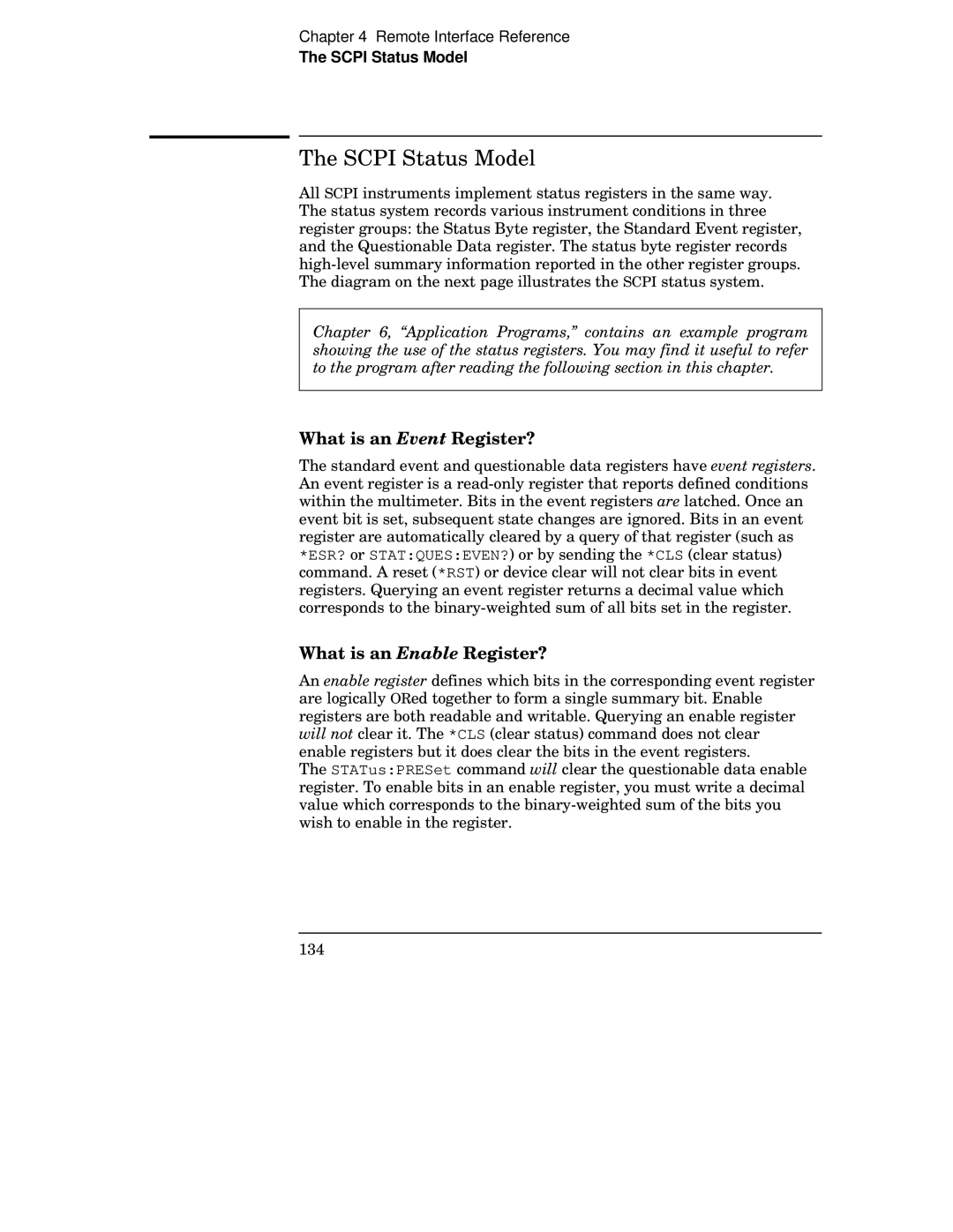 Agilent Technologies 34401A manual Scpi Status Model, What is an Event Register?, What is an Enable Register? 