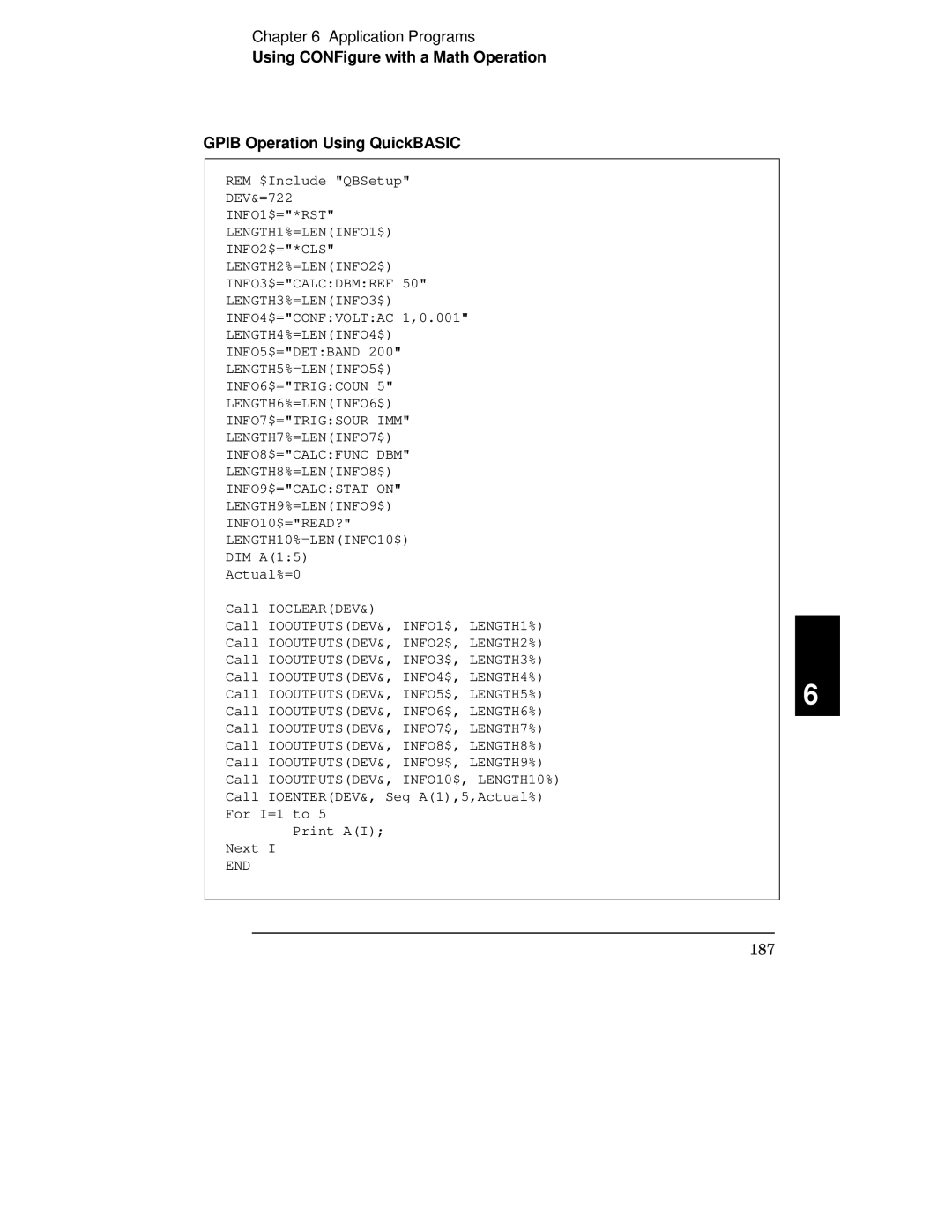 Agilent Technologies 34401A manual 187 