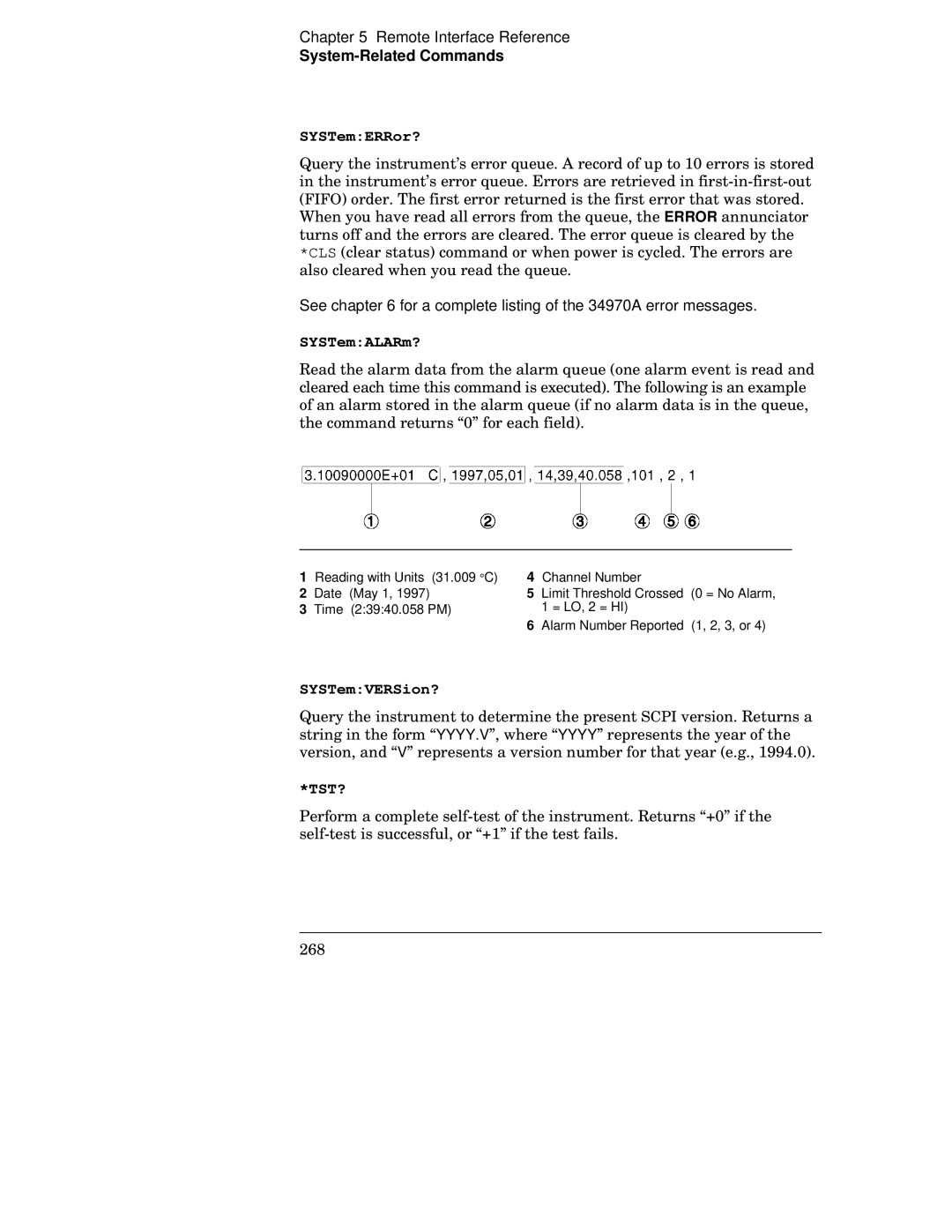 Agilent Technologies manual SYSTemERRor?, See for a complete listing of the 34970A error messages, SYSTemVERSion? 