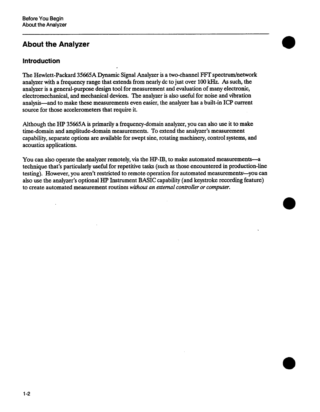 Agilent Technologies 35665-90026 manual 