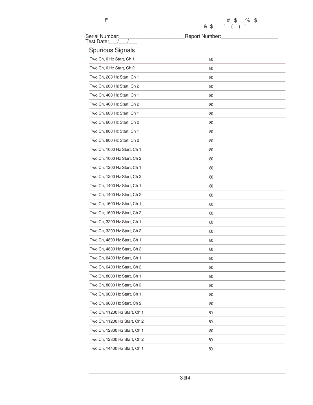 Agilent Technologies 35670-90066 manual Spurious Signals 