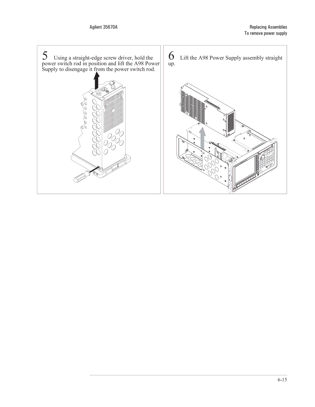 Agilent Technologies 35670-90066 manual Replacing Assemblies 