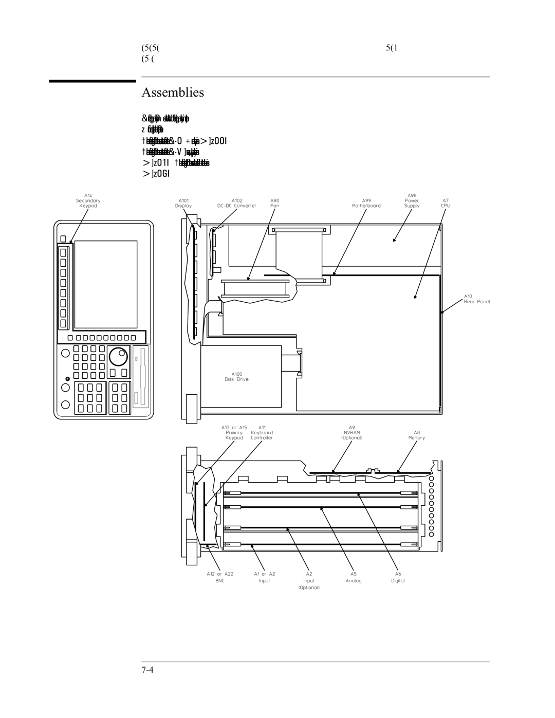 Agilent Technologies 35670-90066 manual Assemblies 