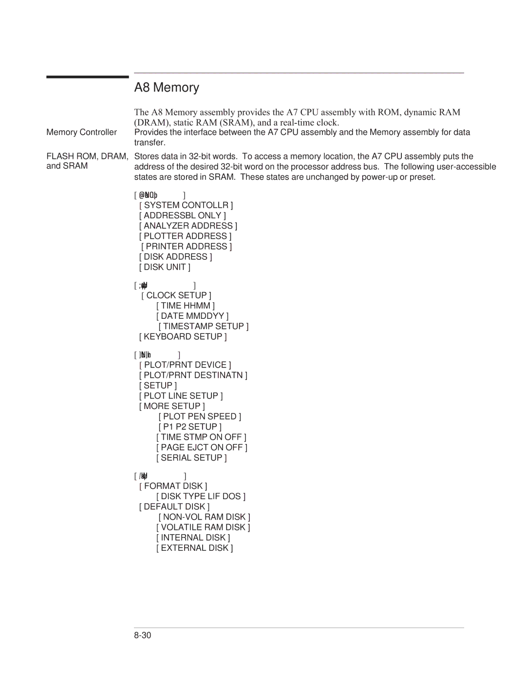 Agilent Technologies 35670-90066 manual A8 Memory, Disk Utility 