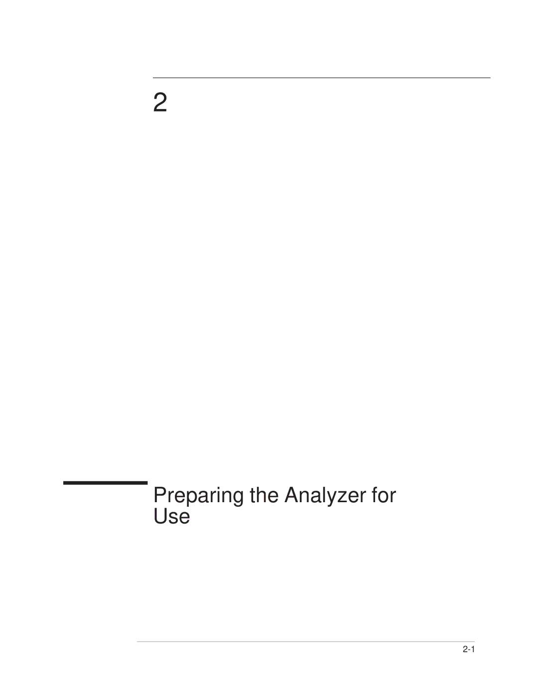 Agilent Technologies 35670-90066 manual Preparing the Analyzer for Use 