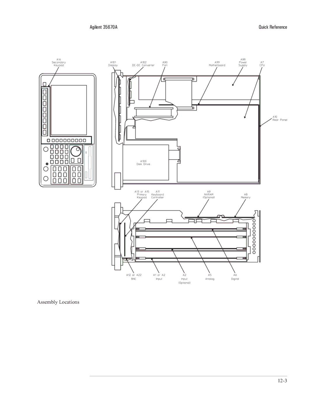 Agilent Technologies 35670-90066 manual 12-3 