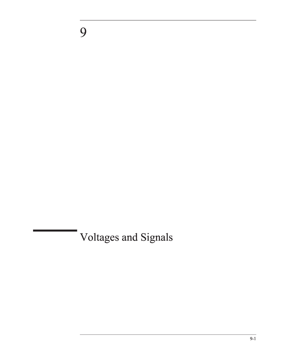Agilent Technologies 35670-90066 manual Voltages and Signals 