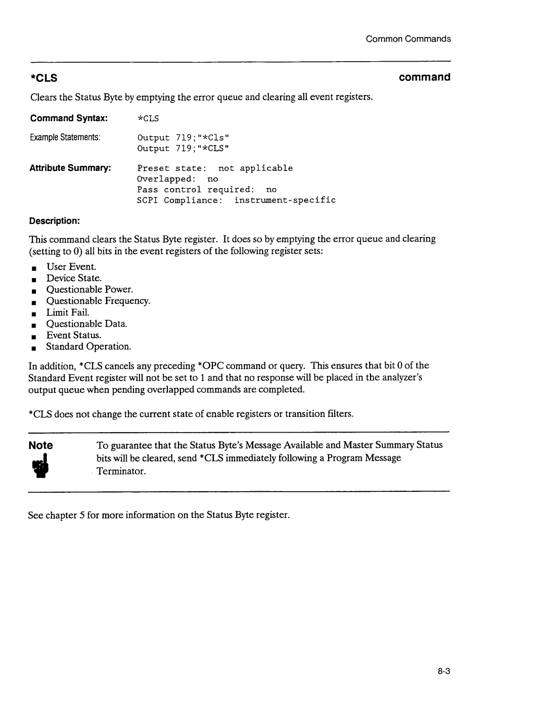 Agilent Technologies 3589A GP-IB manual 