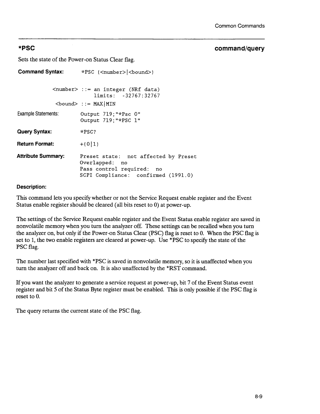 Agilent Technologies 3589A GP-IB manual 