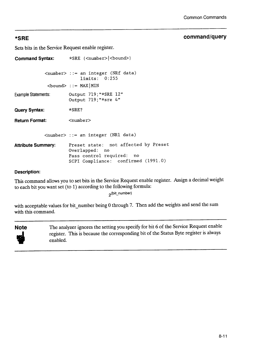 Agilent Technologies 3589A GP-IB manual 