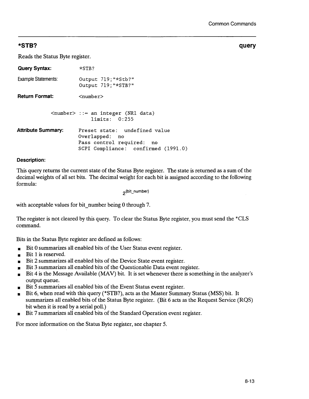 Agilent Technologies 3589A GP-IB manual 